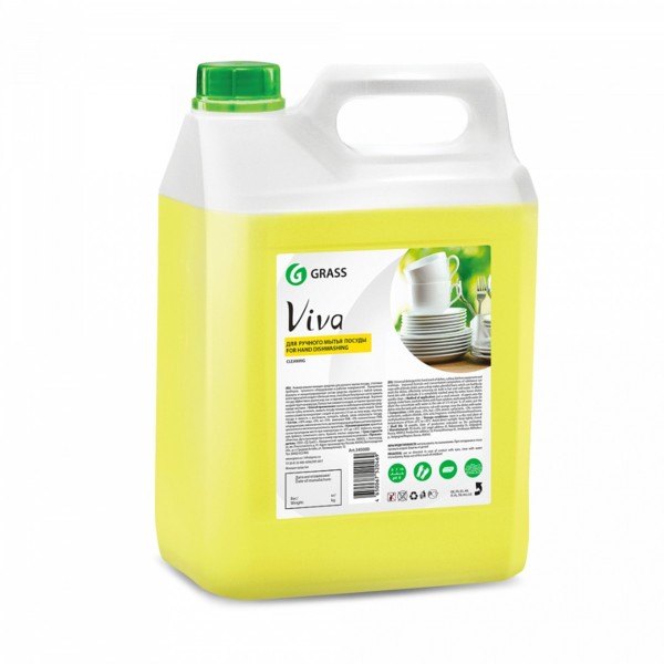 GRASS VIVA, средство для мытья посуды, канистра 5 кг