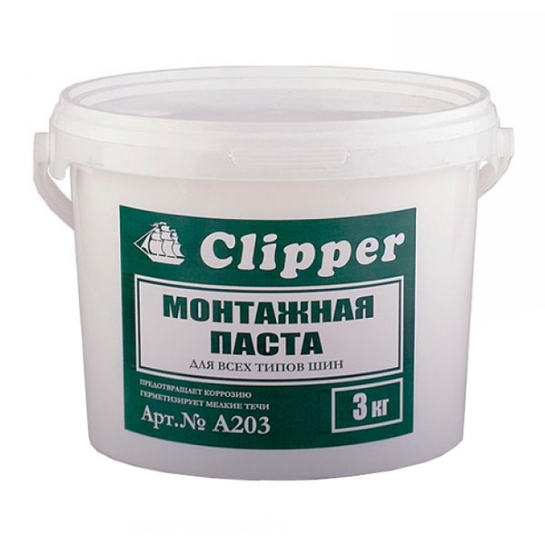 CLIPPER A203, монтажная паста, ведро 3 кг