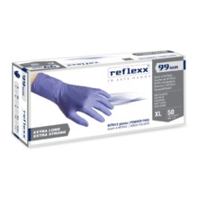 REFLEXX N99, перчатки нитриловые, сверхдлинные, синие, размер L, упаковка 50 штук