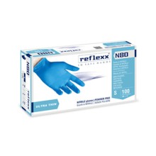 ПЕРЧАТКИ REFLEXX, нитриловые, синие, (L), упаковка 50 пар