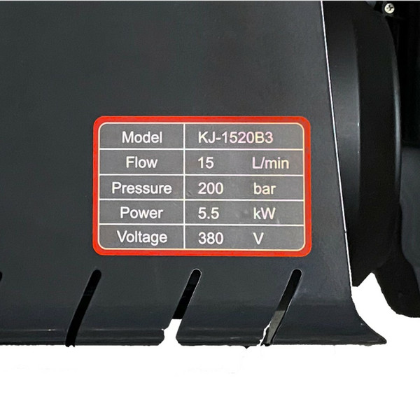 TOR KJ-1520B3, аппарат высокого давления, настенный, 380V, 5.5 kW, 200 бар, 900 л/час, Total-Stop