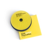 KOCH FINE CUT PAD, круг полировальный, средней жесткости, желтый, V-Form, 126x23 мм