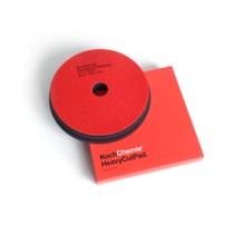 KOCH HEAVY CUT PAD, круг полировальный, твердый, красный, V-Form, 150x23 мм