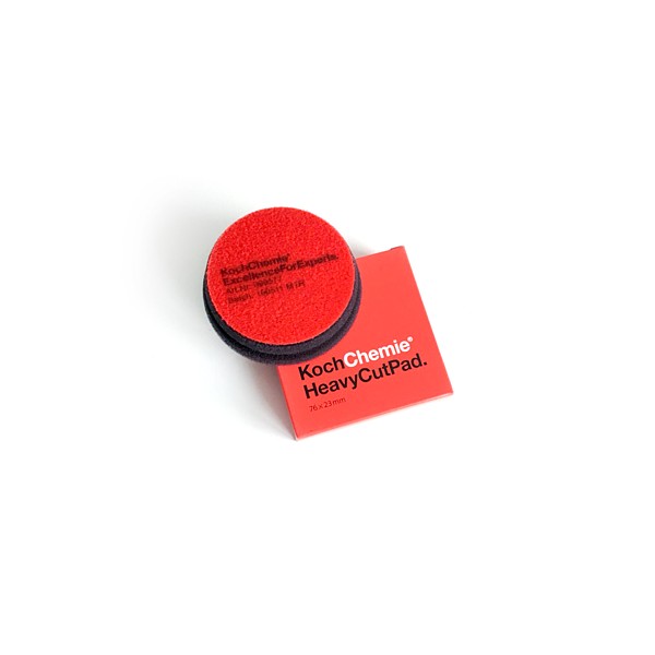 KOCH HEAVY CUT PAD, круг полировальный, твердый, красный, V-Form, 76x23 мм