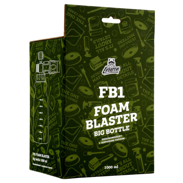 LERATON FB1 FOAM BLASTER, пенная насадка, инжекторная, бутылка с широким горлом, вход M22x1.5 п