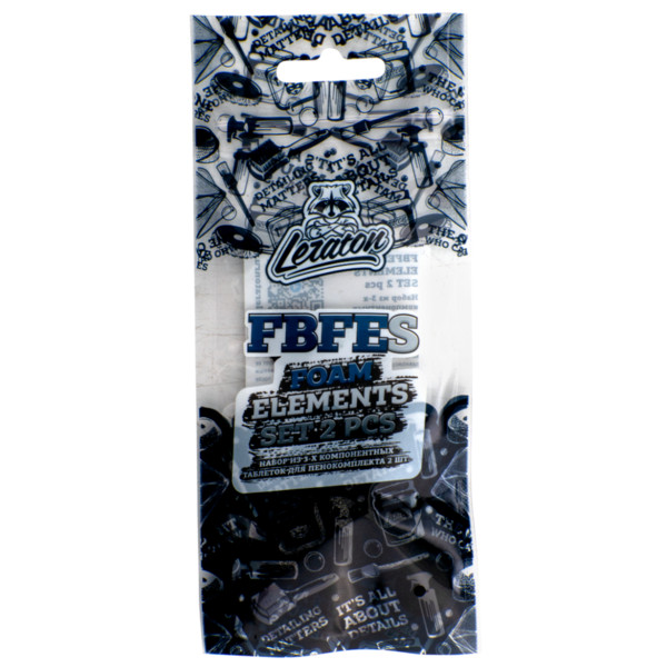 LERATON FBFES FOAM ELEMENTS SET, 3-х компонентные таблетки для пенных насадок, набор 2 шт