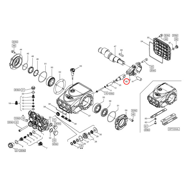 GRASS AVD-0396, направляющая поршня для помпы E3B2515 R