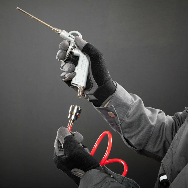 ШЛАНГ пневматический, спиральный, 15 м, PE, с быстросъемными соединениями, Matrix