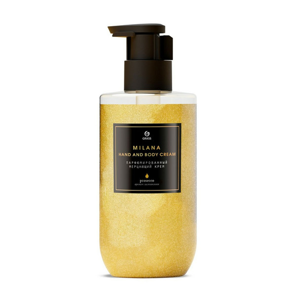 GRASS MILANA, парфюмированный мерцающий крем для рук и тела, 