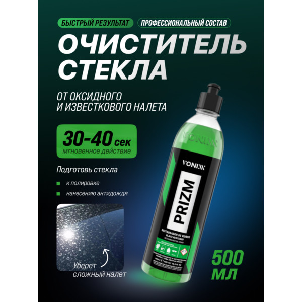 VONIXX PRIZM, кислотный очиститель стекол, флакон 500 мл