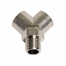 ТРОЙНИК резьбовой, пневматический, Y-образный, 1/4