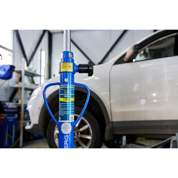 NORDBERG N3405, стойка трансмиссионная, 0.5 т, синяя