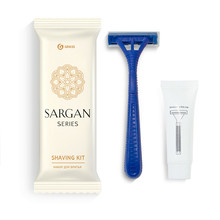 SARGAN SHAVING KIT, бритвенный набор, упаковка флоу-пак, короб 150 шт