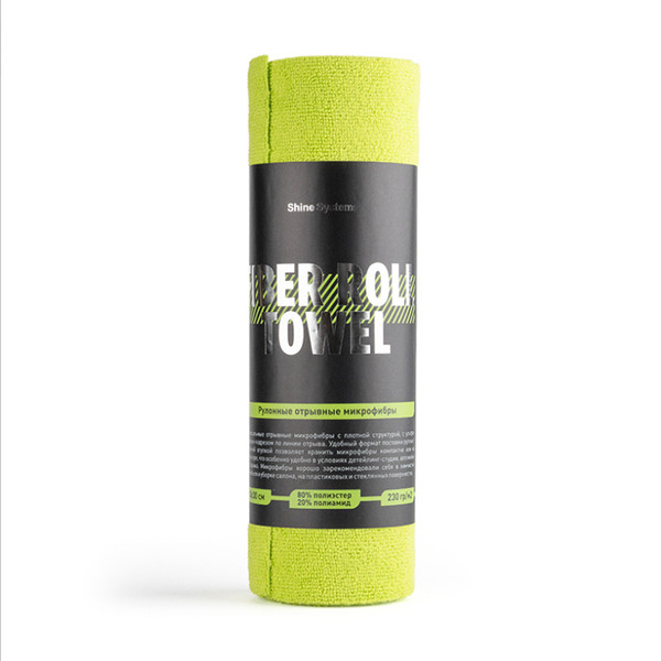 SHINE SYSTEMS FIBER ROLL TOWEL, отрывная микрофибра, 30x30 см, рулон 20 шт