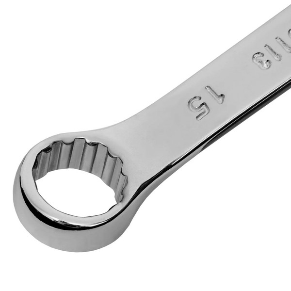 КЛЮЧ комбинированный, 15 мм, CrV, полированный хром, Matrix