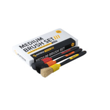 AUTECH MEDIUM BRUSH SET, набор кистей средней жесткости, 3 шт