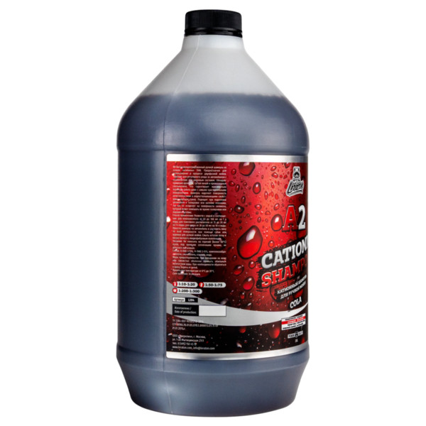 LERATON A2 CATIONIC SHAMPOO COLA, катионный шампунь для ручной мойки, канистра 3.8 л