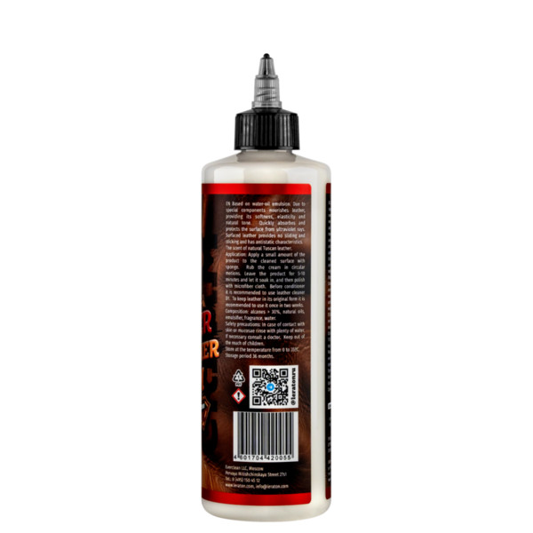 LERATON D2 LEATHER CONDITIONER CREAM, крем-кондиционер для кожи, флакон 473 мл