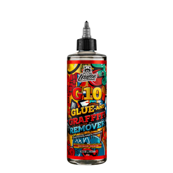 LERATON G10 GLUE AND GRAFFITI REMOVER, очиститель клея и граффити, флакон 473 мл