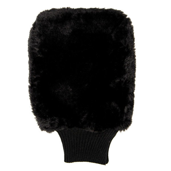 LERATON MW6 BLACK WOOL MITT, варежка для мойки, 30х20 см