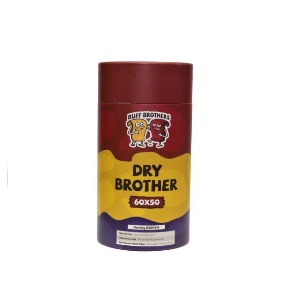BUFF BROTHERS DRY BROTHERS MAROON, микрофибра для сушки, 60х50 см