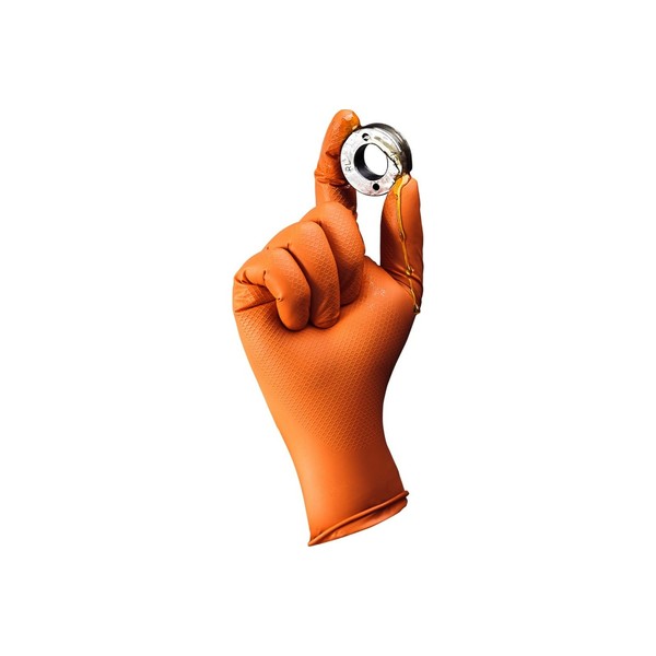 JETA SAFETY JSN NATRIX, перчатки нитриловые, оранжевые, (L), упаковка 50 шт