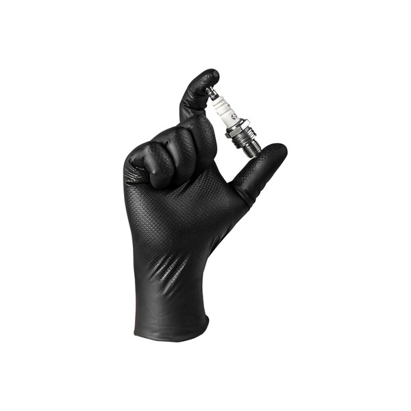 JETA SAFETY JSN NATRIX, перчатки нитриловые, черные, (M), упаковка 50 шт