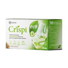 GRASS ECO CRISPI, экологичные таблетки для посудомоечных машин, упаковка 30 шт