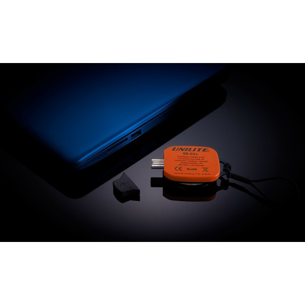 UNILITE ШАПКА с фонариком, оранжевая, 150 LM, USB