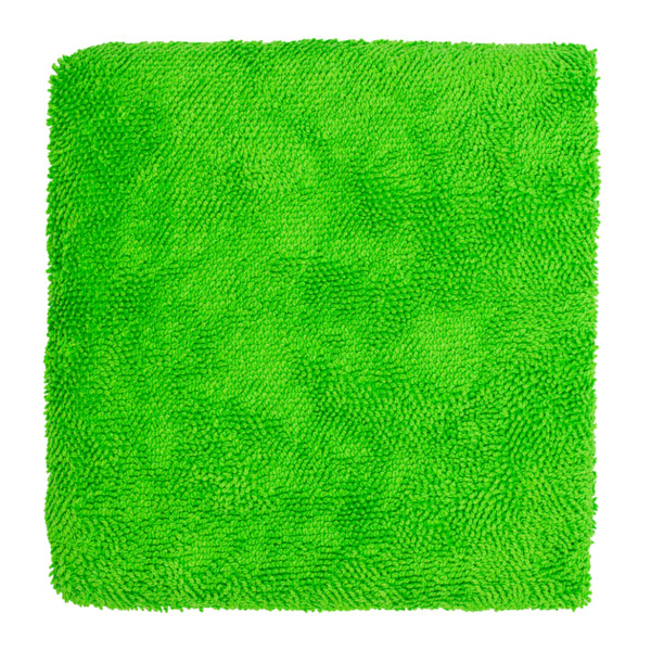 LERATON MF2 GREEN TWIST, двухсторонняя микрофибра для сушки, 60х60 см, 700 г/м2