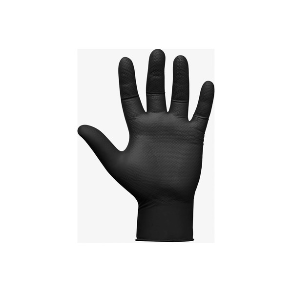 JETA SAFETY JSN NATRIX, перчатки нитриловые, черные, (XL), упаковка 50 штук