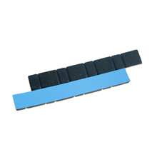 ГРУЗИКИ балансировочные, самоклеющиеся, сталь, черные, на синей ленте, 5 + 10 г, упаковка 100 шт