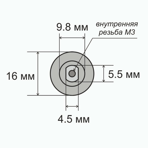 ВЕНТИЛЬ TPMS-04, ремонтный, под датчик давления, 57 мм, d11.3 мм