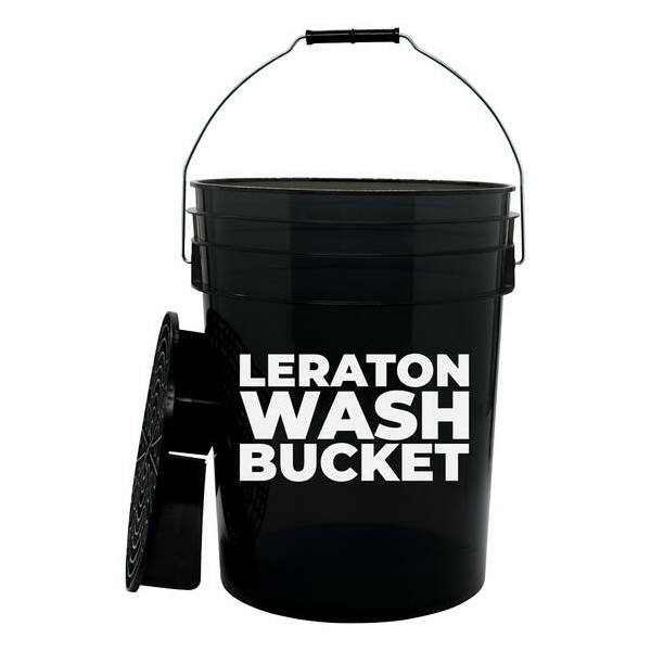 LERATON CARWASH DETAILING BUCKET WBB, ведро для мойки авто с сепаратором, черное, 20 л