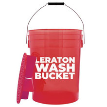 LERATON CARWASH DETAILING BUCKET WBR, ведро для мойки авто с сепаратором, красное, 20 л