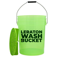 LERATON CARWASH DETAILING BUCKET WBG, ведро для мойки авто с сепаратором, зеленое, 20 л