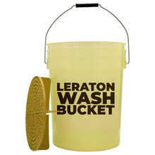 LERATON CARWASH DETAILING BUCKET WBY, ведро для мойки авто с сепаратором, желтое, 20 л