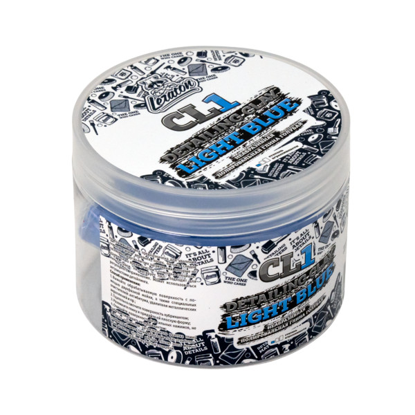 LERATON CL1 DETAILING CLAY LIGHT BLUE, неабразивная полировальная глина, голубая, 100 гр