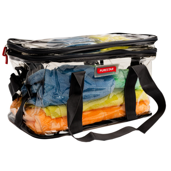 PURESTAR TOWEL BAG BLACK, сумка для автокосметики и микрофибры, черная
