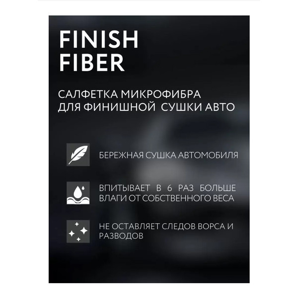 SMART OPEN FINISH FIBER, салфетка микрофибровая, двухсторонняя, 1000 г/м, 40х40 см