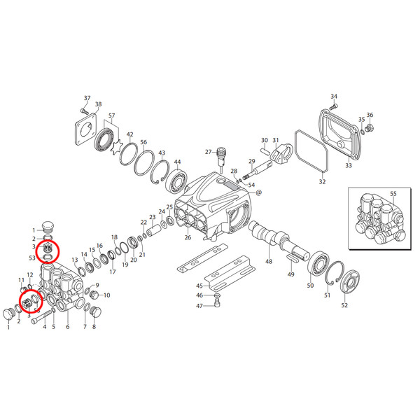 ANNOVI REVERBERI KIT 2864, комплект клапанов, 6 шт, для RR