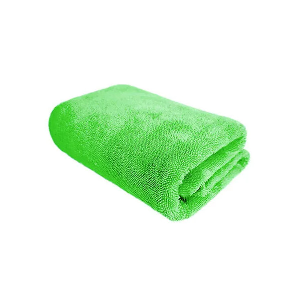 PURESTAR TWIST DRYING TOWEL GREEN, мягкое полотенце для сушки автомобиля, зеленое, 530 г/м, 70х90 см