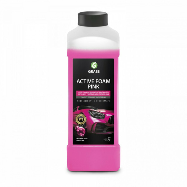 GRASS ACTIVE FOAM PINK, активная пена для бесконтактной мойки, розовая, канистра 1 л