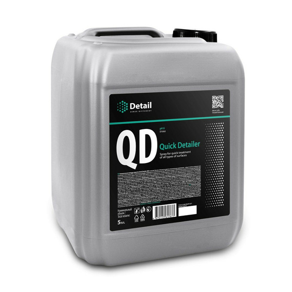 DETAIL QUICK DETAILER (QD),  быстрый уход за всеми типами поверхностей, канистра 5 л