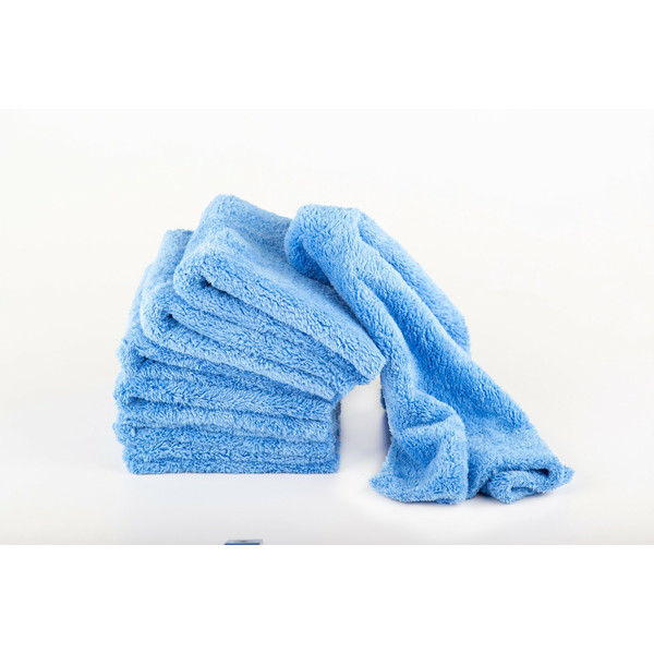 GLOSSWORK CORAL FLEECE MICROFIBER TOWEL, микрофибра, 40х40 см, 400 гр, синяя