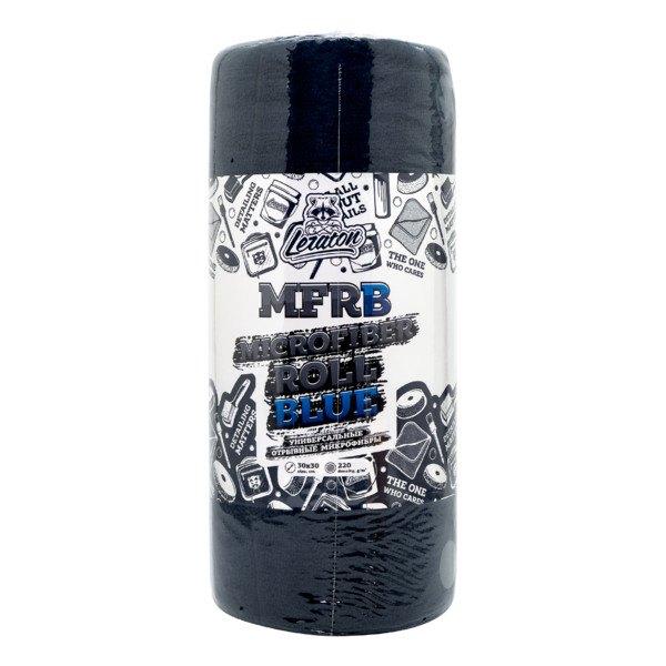 LERATON MFRB MICROFIBER ROLL BLUE, отрывная синяя микрофибра в рулоне, 45 шт