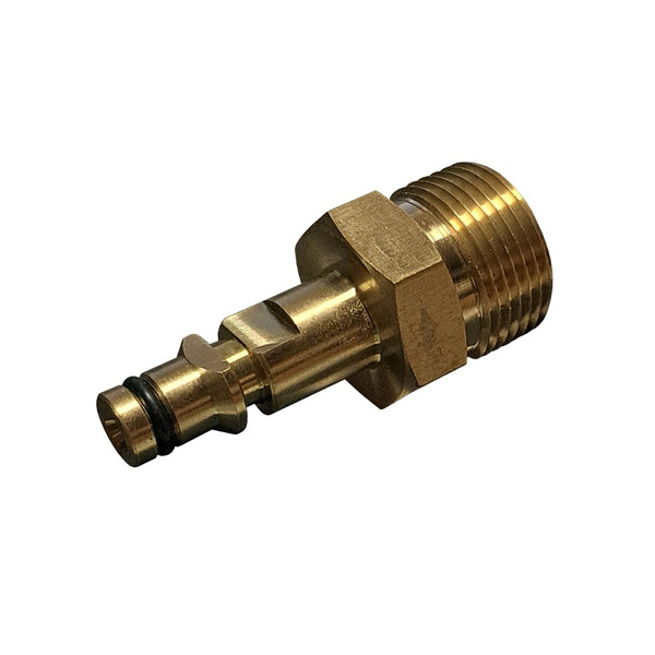 АДАПТЕР для шлангов ВД, M22x1.5п - Karcher QuickConnect, латунь