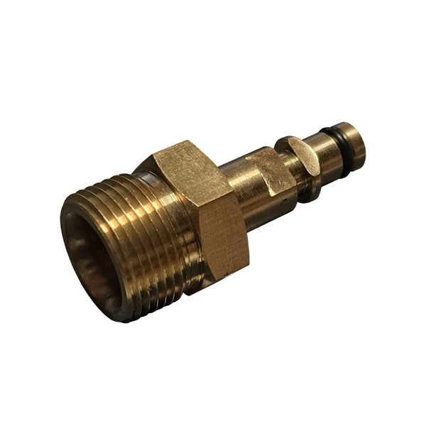 АДАПТЕР для шлангов ВД, M22x1.5п - Karcher QuickConnect, латунь