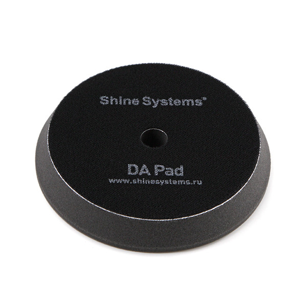 SHINE SYSTEMS DA FOAM PAD BLACK, круг для полировки, ультрамягкий, черный, 130 мм