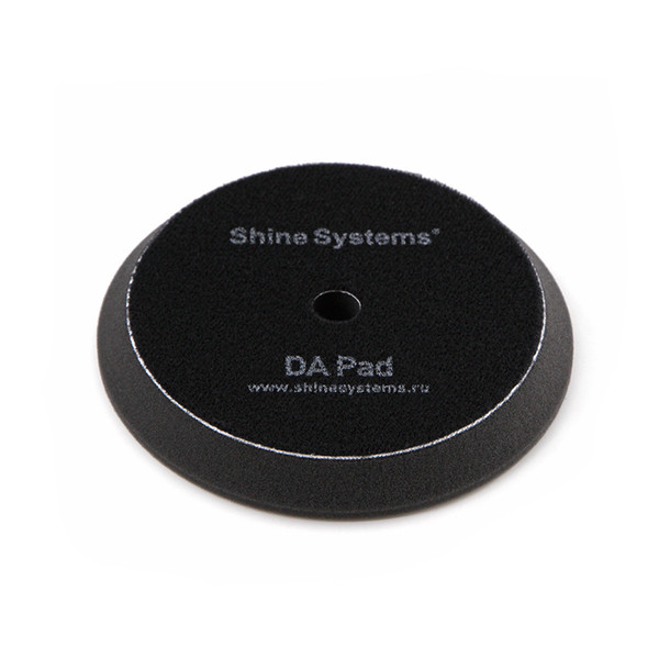 SHINE SYSTEMS DA FOAM PAD BLACK, круг для полировки, ультрамягкий, черный, 155 мм